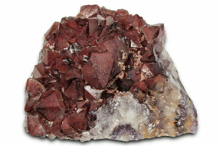 Thunder Bay Smoky Amethyst Cluster with Hematite - Canada #337177